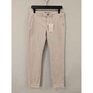 NWT Garnet Hill Organic Cotton Pants Beige Size 2